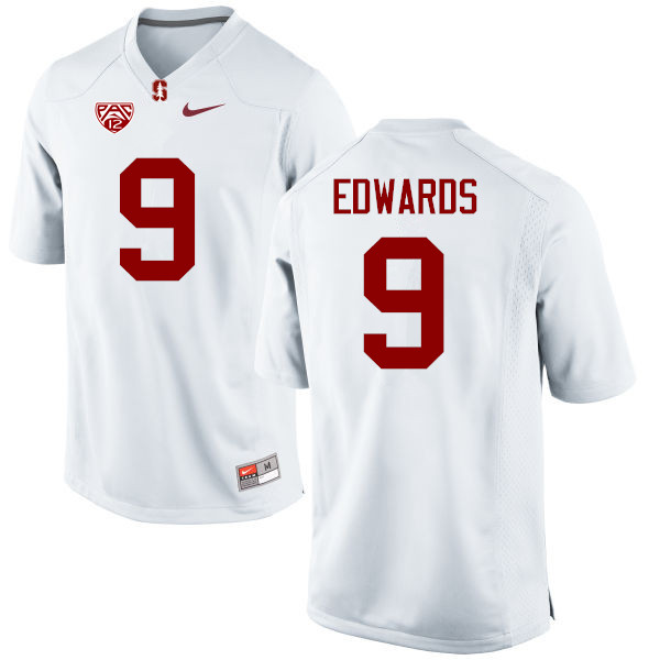 Men Stanford Cardinal #9 Ben Edwards College Football Jerseys Sale-White - Click Image to Close